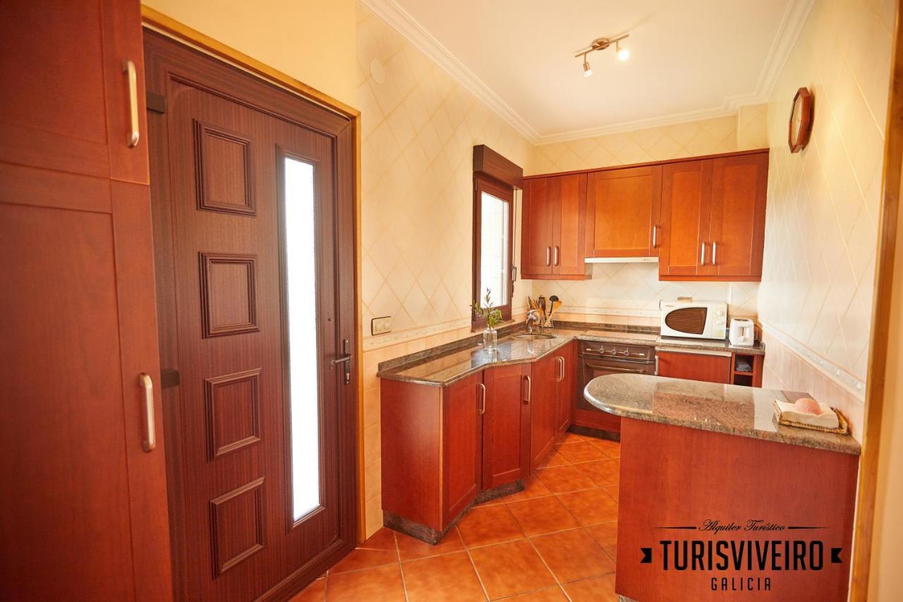 Casa En La Playa De Area Con Finca Privada Viveiro Luaran gambar
