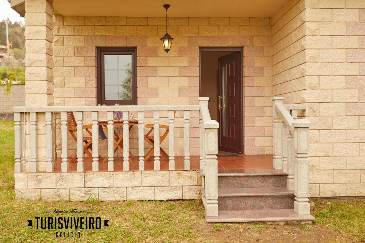 Casa En La Playa De Area Con Finca Privada Viveiro Luaran gambar