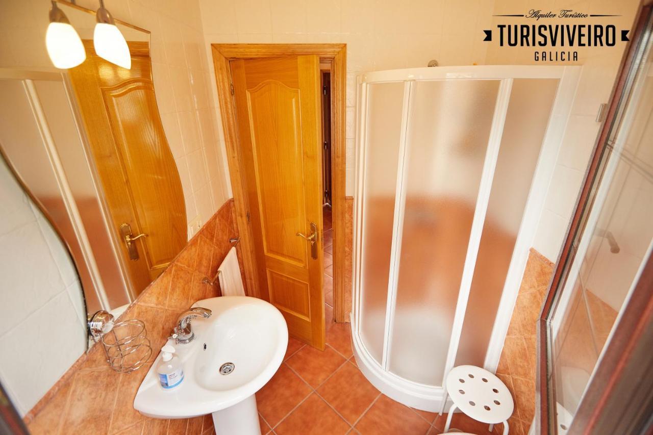 Casa En La Playa De Area Con Finca Privada Viveiro Luaran gambar